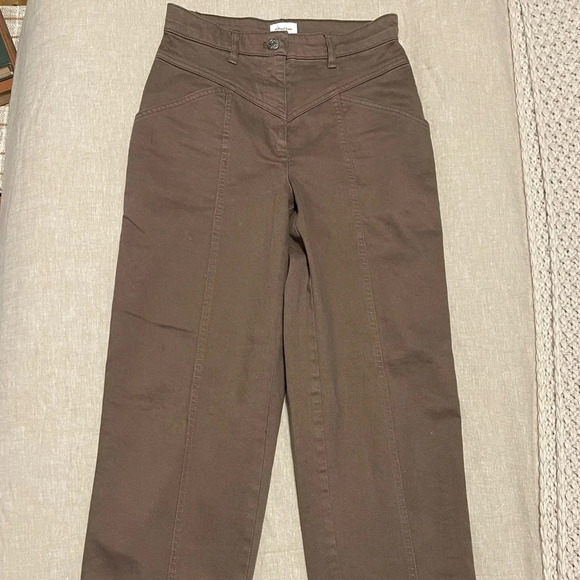 Wilfred Free | Aritzia | Dark Taupe Archer Pant, Size 0 - Picture 2 of 5